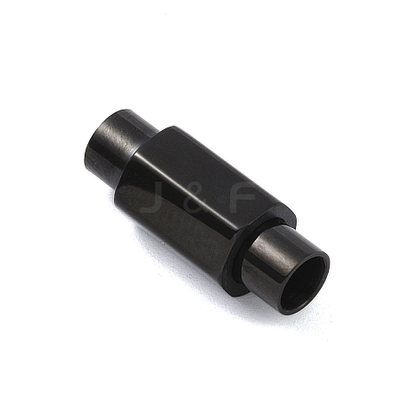 304 Stainless Steel Magnetic Clasps with Glue-in Ends STAS-K282-01A-EB-1