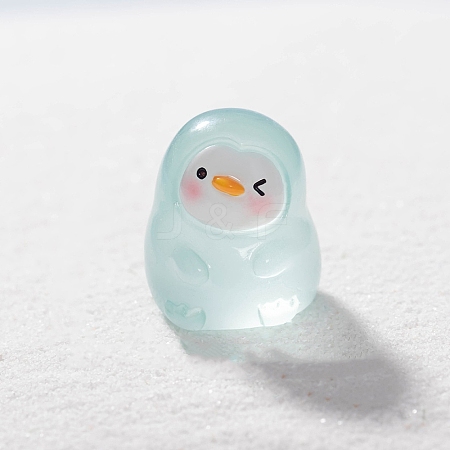 Luminous Resin Penguin Miniature Ornaments PW-WGF8C7A-02-1