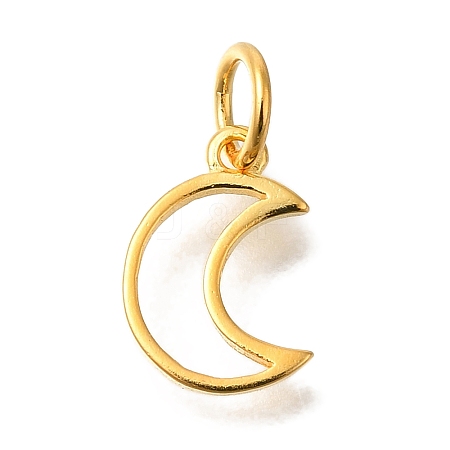 925 Sterling Silver Moon Outline Charms STER-G043-02B-G-1