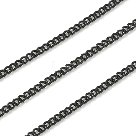 Ion Plating(IP) 304 Stainless Steel Curb Chains CHS-L001-59-0.4mm-B-1