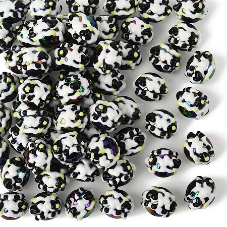 Opaque Acrylic Beads SACR-YW0002-78A-05-1