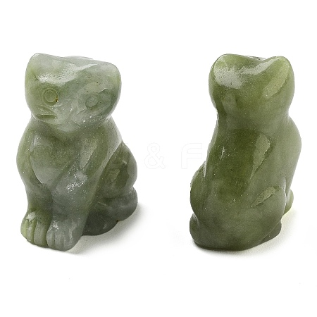 Natural Southern Jade Carved Figurines DJEW-L023-B13-1