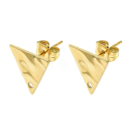 304 Stainless Steel Stud Earring Findings LS-STAS-L024-003G-02-1