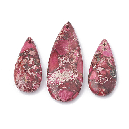 Natural Regalite/Imperial Jasper/Sea Sediment Jasper Pendants G-S328-003Q-1