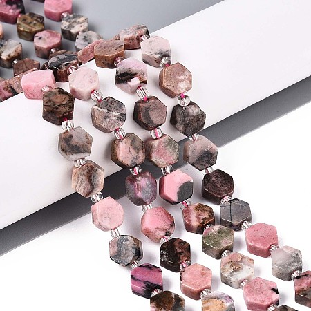 Natural Rhodonite Beads Strands G-P534-A16-02-1