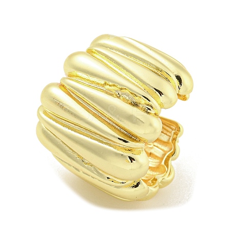 Adjustable Brass Cuff Rings RJEW-L113-009G-1