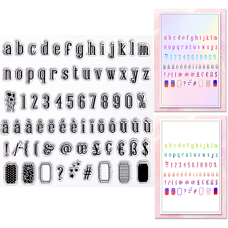 Clear Silicone Stamps DIY-WH0504-62D-1