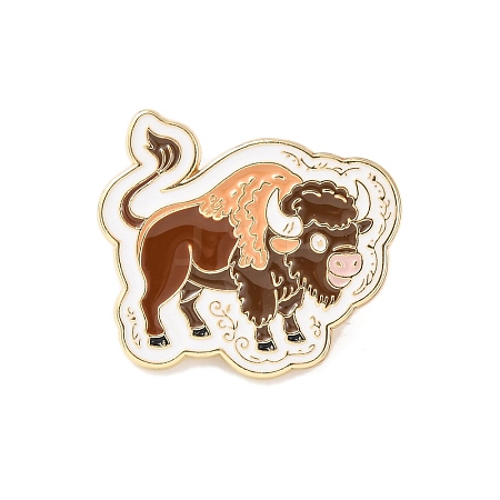 Yak Enamel Pins JEWB-L022-01B-G-1