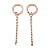 Ion Plating(IP) 304 Stainless Steel Split Key Ring Clasps X1-STAS-L226-009A-RG-1
