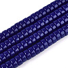 Opaque Solid Color Glass Beads Strands X-GLAA-N026-3x6mm-09-1