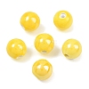 Glazed Porcelain Round Beads PORC-S489-10mm-10-4