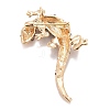 Rhinestone Lizard Badge X1-JEWB-E013-03G-01-2