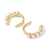 Brass Cuff Earrings for Women EJEW-E310-02G-2