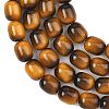 Dyed Imitation Tiger Eye Glass Beads Strands GLAA-H040-02E-3