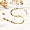 304 Stainless Steel Herringbone Chains Bracelet for Men Women BJEW-D450-01G-01-4
