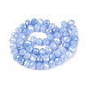 Electroplate Crackle Imitation Jade Glass Beads Strands LS-EGLA-Q131-02C-01-2