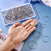 168Pcs 7 Styles 316L Surgical Stainless Steel Hoop Earring Findings STAS-TA0002-82-5