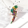 Parrot Alloy Enamel Brooches PW-WGB7706-01-1