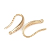 Brass Micro Pave Clear Cubic Zirconia Earring Hooks X-KK-F910-24G-2