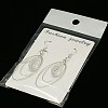 Trendy Glass Teardrop Dangle Earrings EJEW-JE00529-01-2