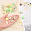 CHGCRAFT 6 Style Food Grade Eco-Friendly Silicone Beads SIL-CA0001-39-3