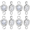 20Pcs 304 Stainless Steel Crystal Rhinestone Links Connectors STAS-BBC0009-19P-1