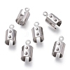 Tarnish Resistant 304 Stainless Steel Folding Crimp Ends STAS-L262-04C-P-1