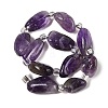 Natural Amethyst Beads Strands G-Q023-D01-02-3