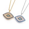 304 Stainless Steel Pendant Necklaces NJEW-L150-04-1
