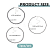 3Pcs 3 Styles CCB Round Beaded Necklaces NJEW-FH0001-32-2