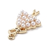 Ballet Dancer Resin Imitation Pearl Pendants FIND-Q097-07G-2