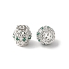 Brass Micro Pave Cubic Zirconia European Beads KK-U067-08P-02-1