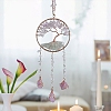 Tree of Life Natural Agate & Natural Crystal Chips Hanging Suncatchers RN-CBA387D-01G-2