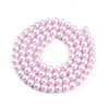 Baking Paint Pearlized Glass Pearl Bead Strands HY-N002-4mm-C03-3