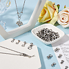 80Pcs 4 Styles 304 Stainless Steel Ball Chain Connectors FIND-SC0011-11-4