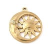 304 Stainless Steel Pendants STAS-R162-03G-02-1