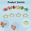 100Pcs Rack Plating Brass Bead Frames KK-SP0002-26G-6