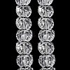 Electroplate Baking Paint Transparent Glass Beads Strands GL-CBA17FF-02L-2