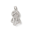 Rack Plating Octopus Brass Pendants KK-Z056-03P-1