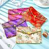 Rectangle Floral Embroidery Cloth Zipper Pouches ABAG-YW0001-03D-5