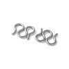 304 Stainless Steel S-Hook Clasps STAS-Z124-04D-P-2