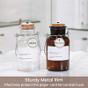 Aluminum & Paper Hanging Price Tags with Rings DIY-SP0007-89A-7