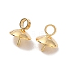 304 Stainless Steel Cup Pear Peg Bails Pin Pendants X-STAS-G248-03-5