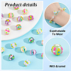 20Pcs 10 Colors Handmade Porcelain Beads PORC-PH0001-40-4