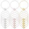 24Pcs 3 Colors 304 Stainless Steel Cable Chains Bracelets for Women BJEW-HS00008-1