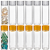 SUNNYCLUE 32Pcs 2 Colors Clear Glass Bottles Bead Containers CON-SC0001-13B-1