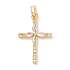 Brass Micro Pave Cubic Zirconia Pendants KK-A281-26E-G-1