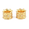 Brass Micro Pave Clear Cubic Zirconia European Beads CU-CBA6A75-17G-1