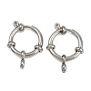 304 Stainless Steel Spring Ring Clasps STAS-B095-02P-04-1