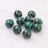 Spray Painted Resin Beads GLAA-F049-A15-1